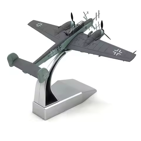1：100 WWII German Bf-110 Fighter G-4 Night Fighter Alloy Aircraft Model Display
