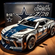 Football Team Komaro Building Block Car Decoration Car Model Boy Assembling Creative Building Block 