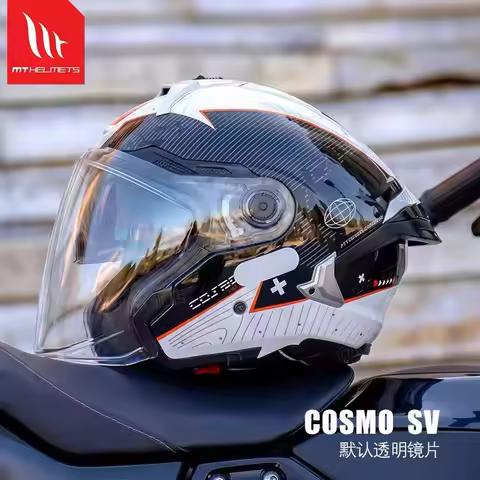 MT Cosmo SV Helmets Motorcycle ECE 2206 DOT Casco 3/4 M-XXXL Helmets Scooter E-bike Motorcycle Dual 