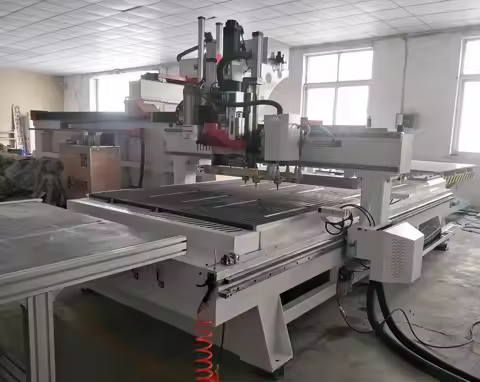 Automatic Loading and Unloading Atc Cnc Router Nesting Cnc Carving 1325 Machine For Wood Panel Furni