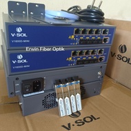 SALE OLT VISOL EPON V1600D-MINI 4PORT LENGKAP KABELAN + SFP PX20+++8dBm