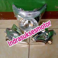 reflektor lampu depan berikut lampu sen depan motor honda beat pop