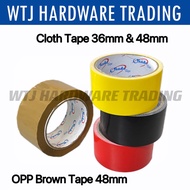 Cloth Tape / Binding Tape 36MM & 48MM RED/BLACK/YELLOW | OPP Brown Tape 48MM Packing Tape Brown Tape