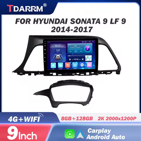 For Hyundai Sonata 9 LF 9 2014-2017 Car Radio Android 12 Automotivo Multimedia WiFi 2din Screen Ster
