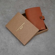 筆記本 A6活頁紙 手帳 真皮 皮革手札