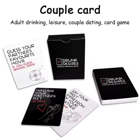 Drunk Desires Couples Drinking Game - Uncover Intimate Desires & Have Fun