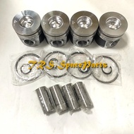 New 4 Sets STD Piston Kit With Ring 8-97355-672-2 Fit For Isuzu 4JK1 Engine 95.4MM