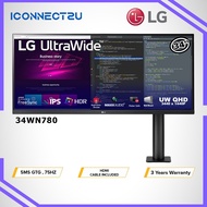 LG 34" 34WN780 IPS QHD HDR10 75Hz 5ms AMD FreeSync Ultrawide Ergo Monitor