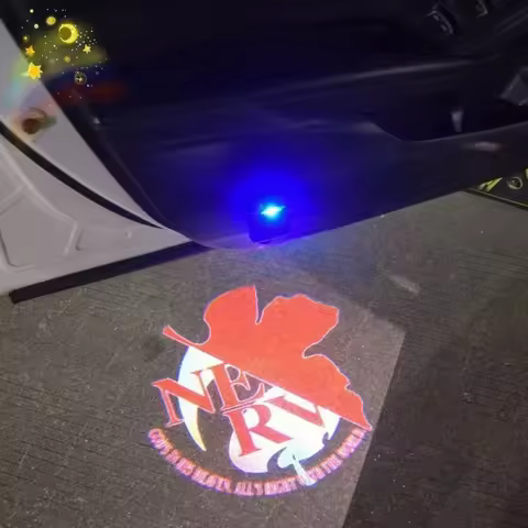 Anime Neon Genesis Evangelion Evangelion-01 Car Welcome Light Projector Lamp Eva Evangelion-02 Decor