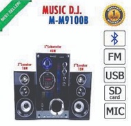 Music D.J. M-M9100A -9100B   2.1 Multimedia Speaker System ลำโพงซัพวูฟเฟอร์