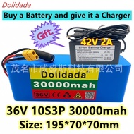 🔥10S3P 36V 30Ah Lithium battery pack18650 Built-in BMS Protection Scooter Balance Bike Battery500W🌞