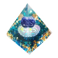 {คลังสินค้าพร้อม} คริสตัลอีพ็อกซี่เรซิ่น Orgonite Pyramid Orgone Energy Generator Healing Ornaments