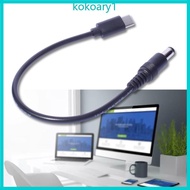 KOKO Reliable Type C to DC5 5x2 5mm DC5 5x2 1mm Male Reliable Power Cable Charging Cord for Tablets 