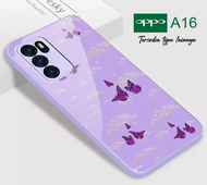 Softcase Kaca Purple/Lilac Oppo A16 - Case Oppo A16 - Case HP Oppo A16 - Casing HP Oppo A16 - Kesing HP Oppo A16 - Softcase HP Oppo A16 - Pasti laku [KL03] Softcase HP Oppo A16 - Softcase Keren