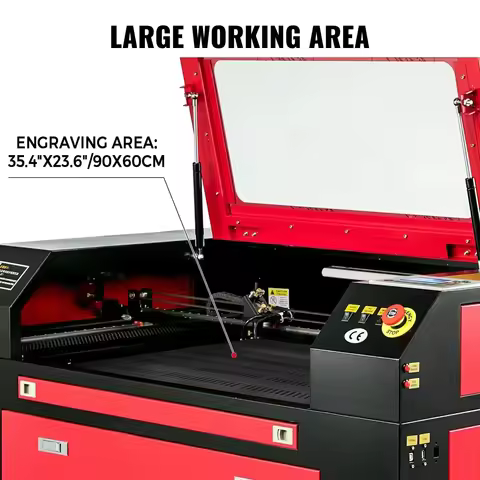 SIHAO CO2 9060 100W USB Laser Engraving Ruida Cut Machine Engraving Cutting Wood Acrylic Engraving A