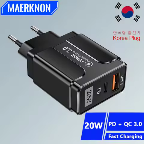 Maerknon 20W High Speed Charger Fast Charging Quick Charger 3.0 For Samsung Galaxy S23 S22 Ultra W22