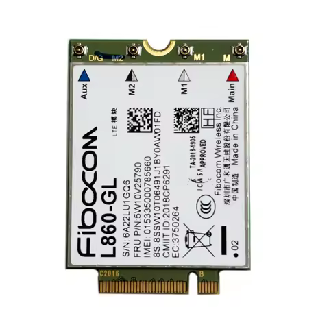 CAT16 L860-GL 4G LTE WWAN Card 5W10V25790 01AX796 For X1 carbon 7th 8th Yoga 4th T490 T14 P14s T15 T