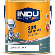 SƠN SẮT MẠ KẼM INDU Z10 MÀU ĐỎ LON 800ML