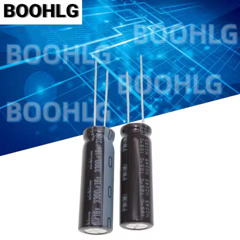 5PCS 3300UF 16V Electrolytic Capacitor 16V 3300UF 10X32 PW High Frequency Low Resistance