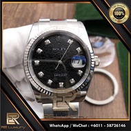 [TOP QUALITY] DATEJUST 36MM 116234 COMPUTER BLACK DIAL LADIES WATCH LUXURY SWISS AUTOMATIC JAM TANGA