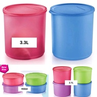 Tupperware Summer Fresh Round Set (1L / 530ML/ 2.1L/ 950ML/ 200ml) bekal tupperware bekas tupperware