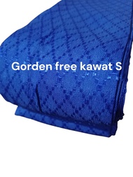 Gorden 2 meter x 2 meter tanpa ring kain gorden berwarna coklat dengan motif kotak-kotak cocok untuk