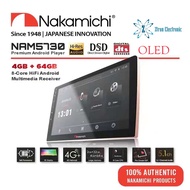 Nakamichi NAM5730 - 8 Core CPU 4RAM + 64GB Android Player Bluetooth 2K Display Hi-Res Audio | NAM 57