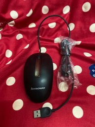 Lenovo Mouse 有線 滑鼠 黑色 USB