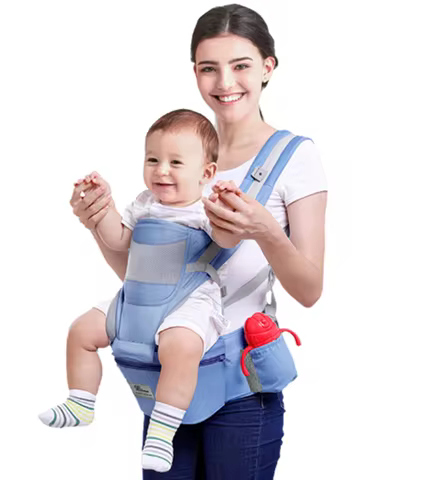 Baby Carrier Waist Stool With Storage Bag Kangaroo Shoulder Swaddle Sling Infant Kid Wrap Ergonomic 