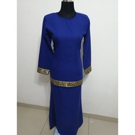 [Ready Stock] Baju Kurung Modern Lace - Royal Blue