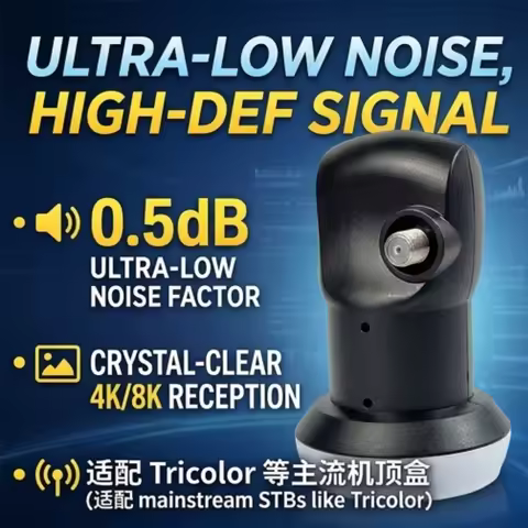 EUROSTAR P8 GOLD+ KU Band LNB Dual Local Oscillator 9.75/10.60GHz Single Output Satellite Receiver f