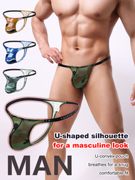 Men's Sexy Low Waisted Thong Thong Low Waisted Sexy Men's Underwear