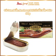 [Combo] Anchovy Sea Anchovies Fillet with Lorea Gourmet Olive Oil Sauce 50g Delicious and Fresh