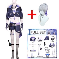 Game Silver Wolf Cosplay Costume Honkai Star Rail Cosplay Uniform Silver Wolf Wig Glasses Halloween