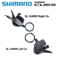 Shimano CUES U4000 Shifter 2S ซ้าย9 S ด้านขวาคันเกียร์อะไหล่จักรยาน RAPIDFIRE บวก2x9 Speed SL-U4000