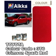 AIKKA TOYOTA 3T6 CRIMSON SPARK RED * 2K CAR PAINT