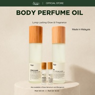 HYGR Body Oil 95ml & Roll-On 8ml | Hydration Smoothen Skin Brighten Skin Lotion Scented Oil