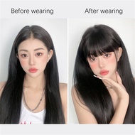 Natural-Looking Fake Bangs - Invisible Air Fringe Hairpiece for Women, Lightweight & Undetectable