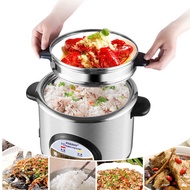 ☍✙✚pekeon/hemisphere old style rice cooker 304 stainless steel inner pot 2L steamer 6 liters Capacity Rice Cooker Home