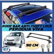 Portable Car Roof Rack Cargo Roof Carrier Luggage Anti Theft Cross Bicycle Roof Bar Kereta 90cm For 