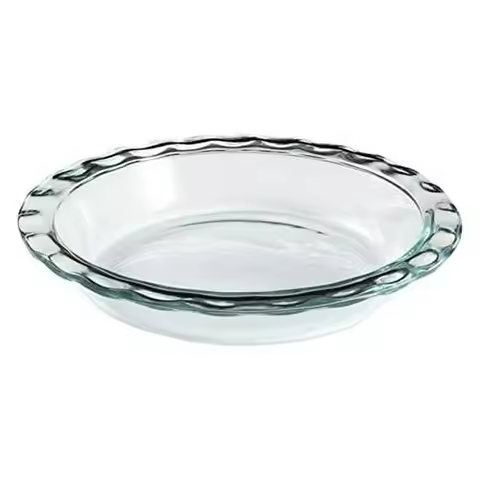 Glass Pie Plate 9.5", Easy Grab, 1 Piece