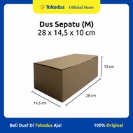 SHOE BOX | Sandal Box | Kraft Shoe Box | Kraft Box Size 28 x 14.5 x 10 cm (M) - Tokodus Katapang