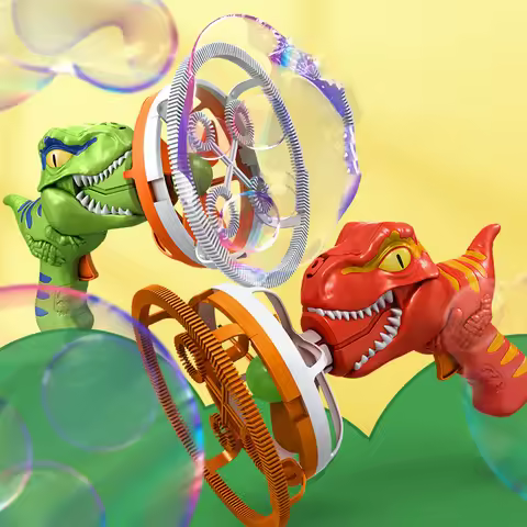 Bubble Gun Bubble Machine Dinosaur Bubbles Machine Toys Suitable for Children and Toddlers Bubble Gu