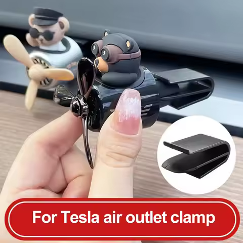1/2Pieces Air Outlet Aromatherapy Clip Car Interior Fastener Air Perfume Bracket For Tesla Model 3 Y