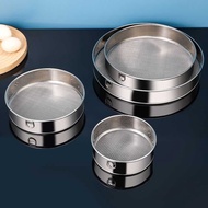 304 Stainless Steel Sieve Mesh Powder Sieve Baking Tools Handheld 40-60 Mesh Ultra-Fine Household Fl