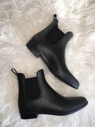 SAM EDELMAN 經典霧黑時尚女款雨靴 尺寸US7 24cm（無鞋盒）