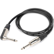 【1.5m/3m/5m/10m】6.35mm Jack To 6.35mm 1/4  Mono angle head Audio Aux Cable Adapter Jack Audio Cable Double Guitar