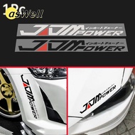 ASWELL Decal  Waterproof Black/White JDM