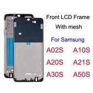 Original Front LCD Frame For Samsung Galaxy A02S A10S A20S A21S A30S A50S With Small Parts