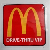 McDonald's DRIVE THRU VIP Sticker